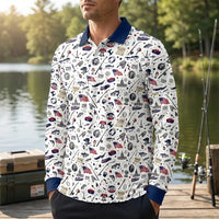 Freedom & Fishing USA 250 Polo Long Sleeve Shirt