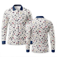 Freedom & Fishing USA 250 Polo Long Sleeve Shirt