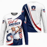 Golf Of America Personalized Long Sleeve Shirt