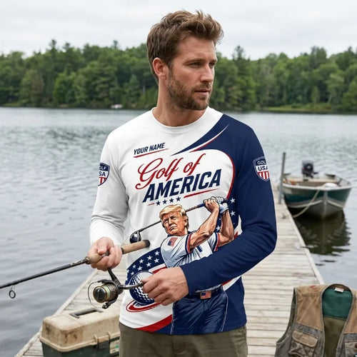 Golf Of America Personalized Long Sleeve Shirt
