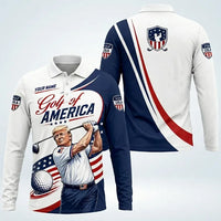 Golf Of America Personalized Polo Long Sleeve Shirt