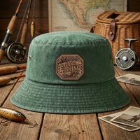Gone Fishing Vintage Bucket Hat