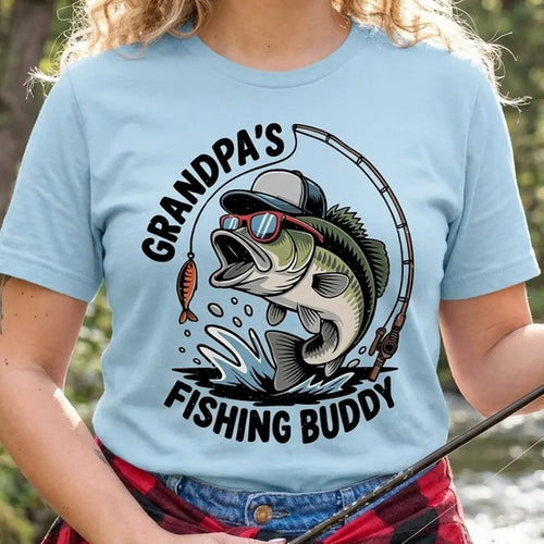 Grandpa Fishing Buddy | Fishing Gift for Grandpa T-Shirt