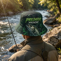Green Strike Predator Mode Fishing Bucket Hat