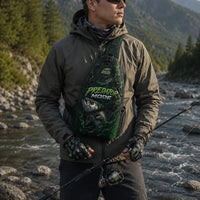 Green Strike Predator Mode Fishing Sling Bag