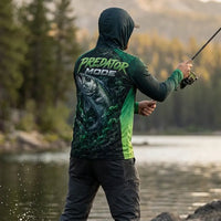 Green Strike Predator Mode Fishing Sun Protection Shirt