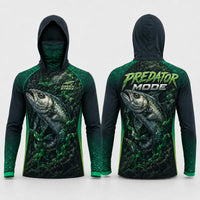 Green Strike Predator Mode Fishing Sun Protection Shirt