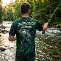 Green Strike Predator Mode Fishing T-Shirt