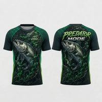 Green Strike Predator Mode Fishing T-Shirt