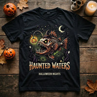 Haunted Waters Anglerfish Halloween T-Shirt