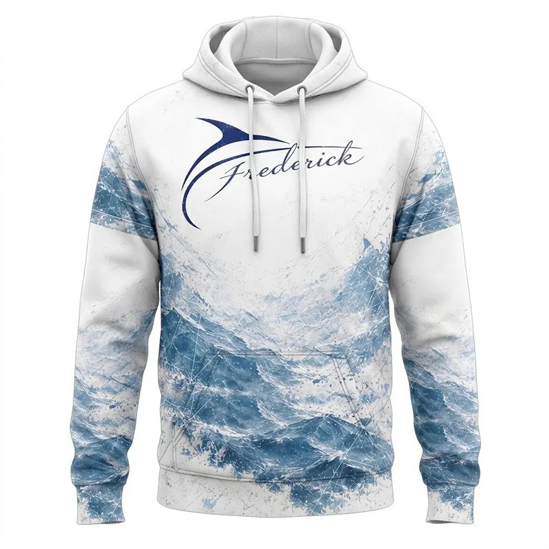 Personalized Sailfish Fisherman Not Now I'm Going Fishing Hoodie