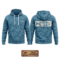 Personalized Fathom Thread Underwater Fish Camo Hoodie