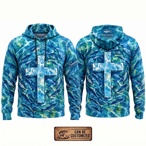 Savior Christian Ocean Fishing Hoodie
