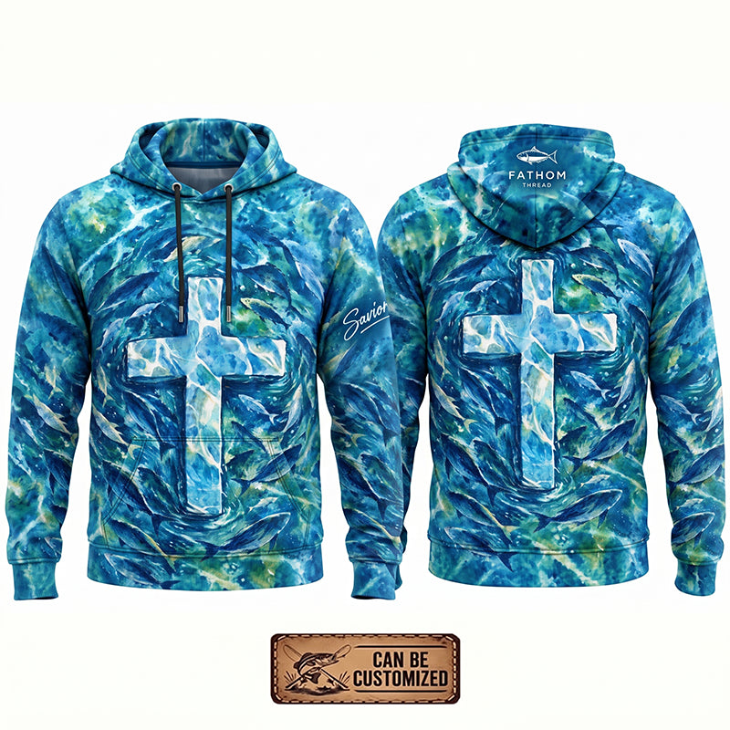 Savior Christian Ocean Fishing Hoodie