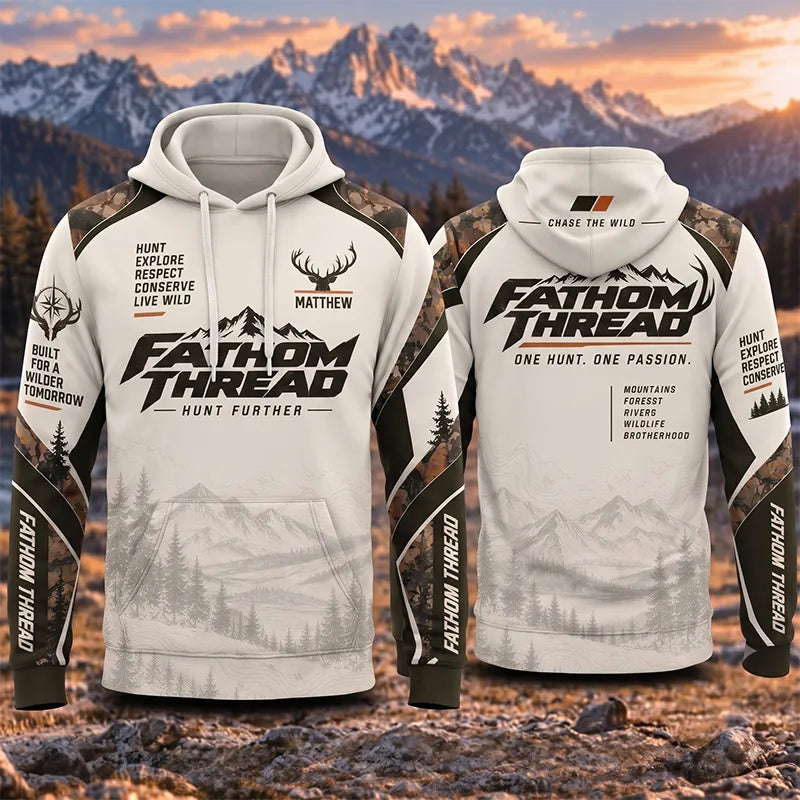 Fathom Thread Hunting Outdoor Camo Landscape Hoodie