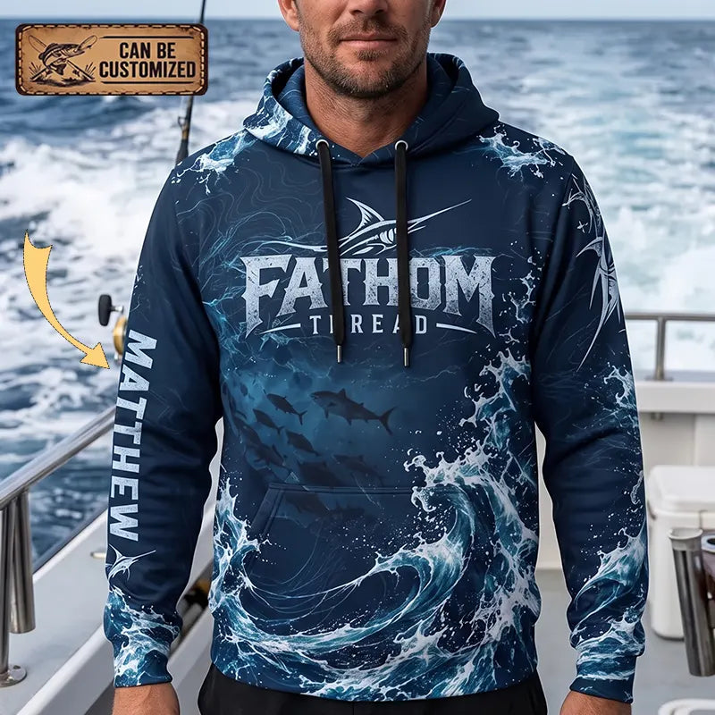 Fathom Thread Swordfish Ocean Fishing Hoodie