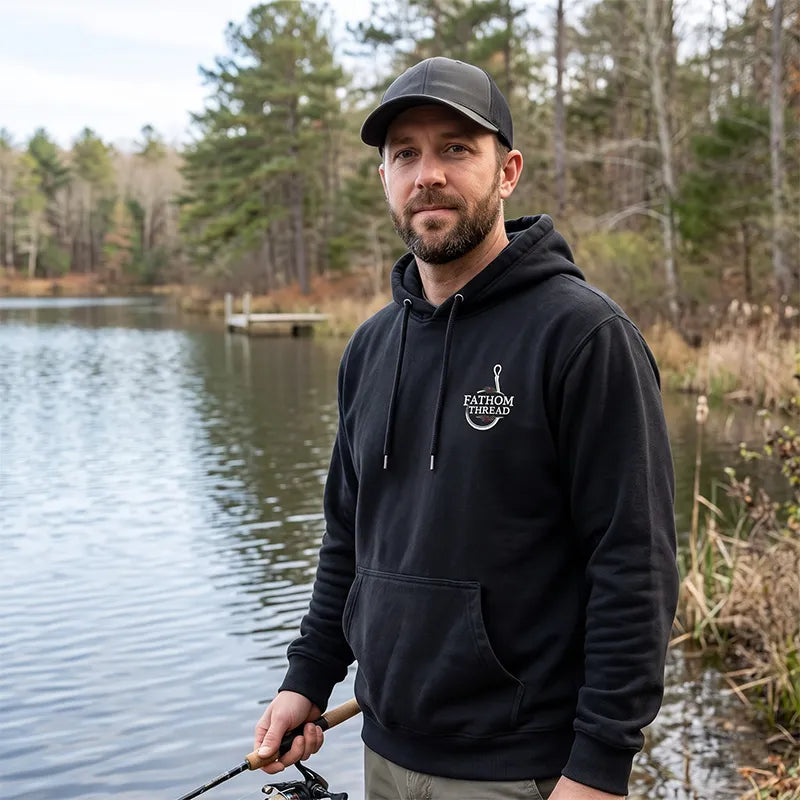 Santa REEL Good Gift Fishing Christmas Hoodie