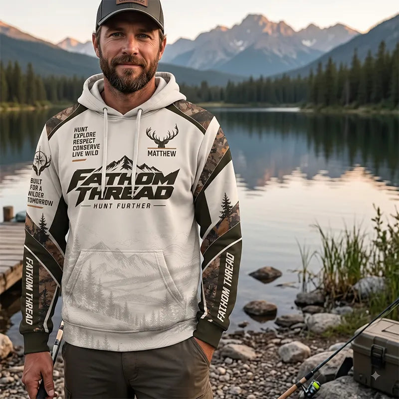 Fathom Thread Hunting Outdoor Camo Landscape Hoodie