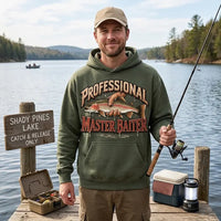 Professional Master Baiter Vintage Rainbow Trout Fishing Hoodie