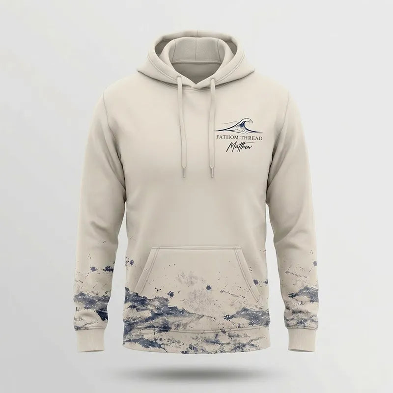 Fathom Thread Gyotaku Bass Fishing Hoodie