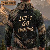 Personalized MTN Bonded Let's Go Hunting Camo Hoodie