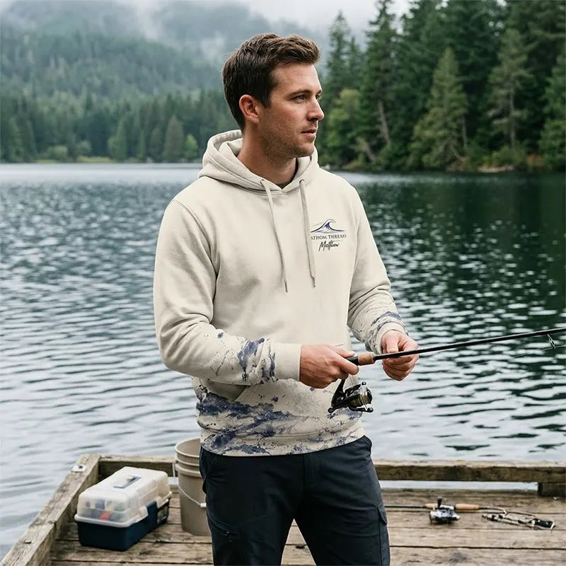 Fathom Thread Gyotaku Bass Fishing Hoodie