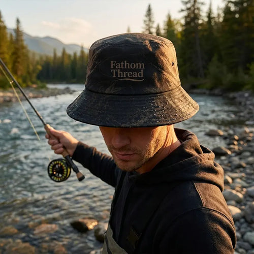 Hook Fight Land Fishing Bucket Hat