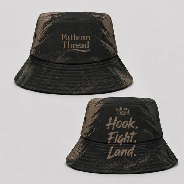 Hook Fight Land Fishing Bucket Hat