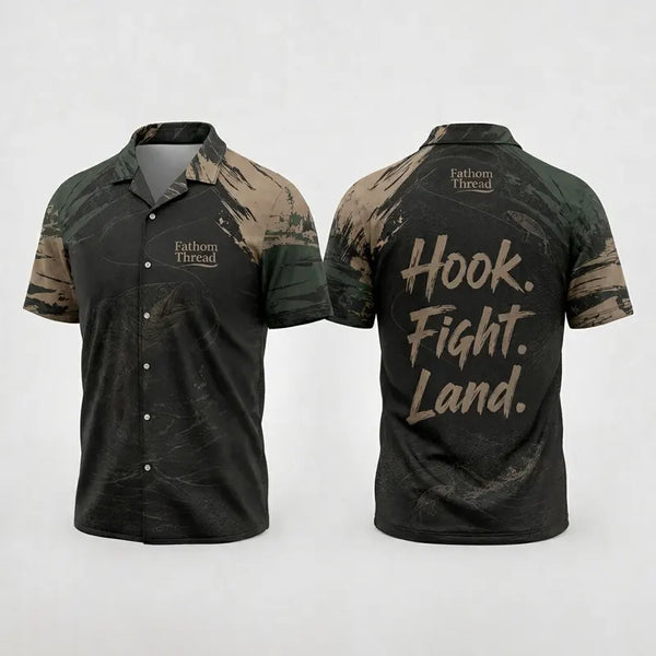 Hook Fight Land Fishing Hawaiian Shirt