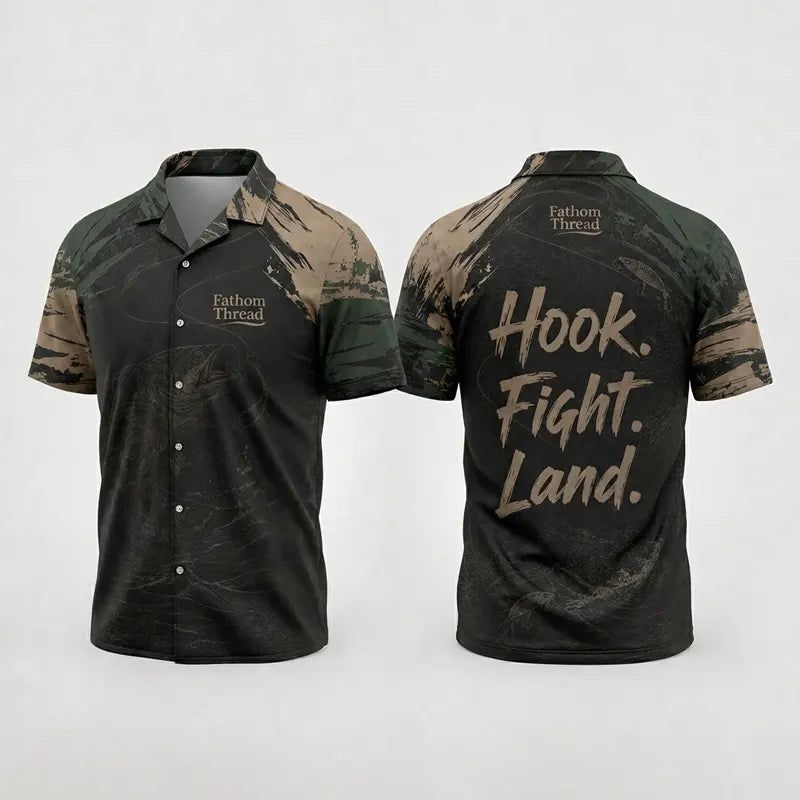 Hook Fight Land Fishing Hawaiian Shirt