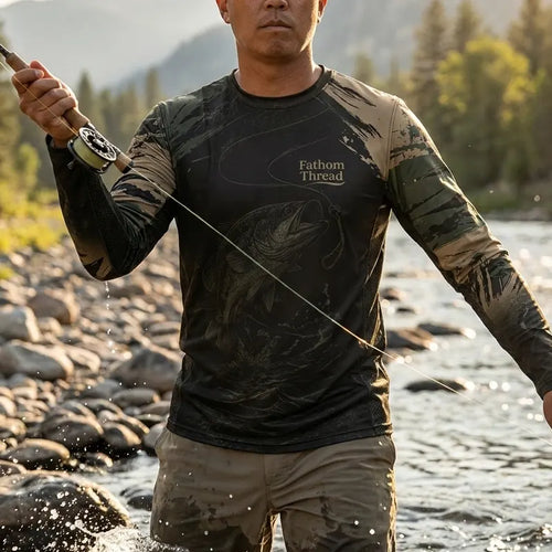 Hook Fight Land Fishing Long Sleeve Shirt