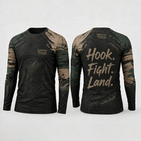 Hook Fight Land Fishing Long Sleeve Shirt