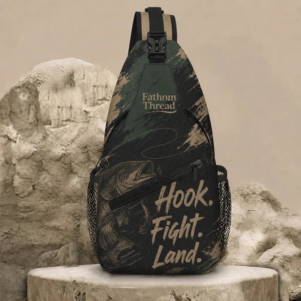 Hook Fight Land Fishing Sling Bag
