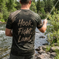 Hook Fight Land Fishing T-Shirt