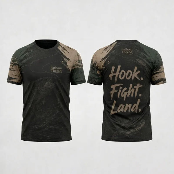 Hook Fight Land Fishing T-Shirt