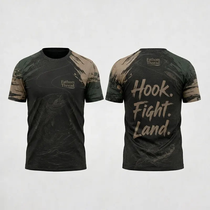 Hook Fight Land Fishing T-Shirt