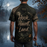 Hook Haunt Land Halloween Fishing Hawaiian Shirt