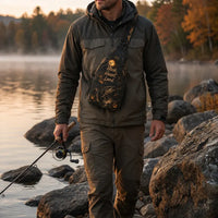 Hook Haunt Land Halloween Fishing Sling Bag