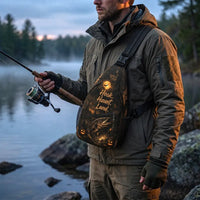 Hook Haunt Land Halloween Fishing Sling Bag