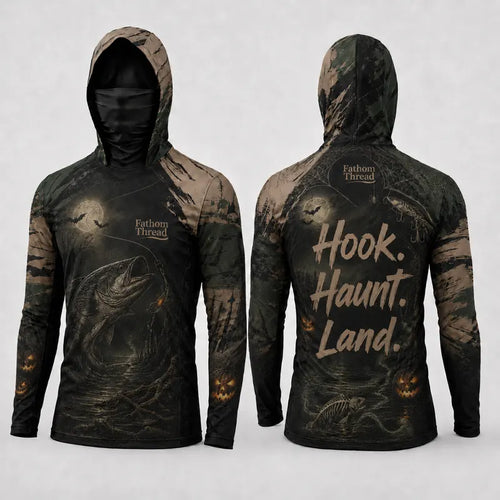 Hook Haunt Land Halloween Fishing Sun Protection Shirt