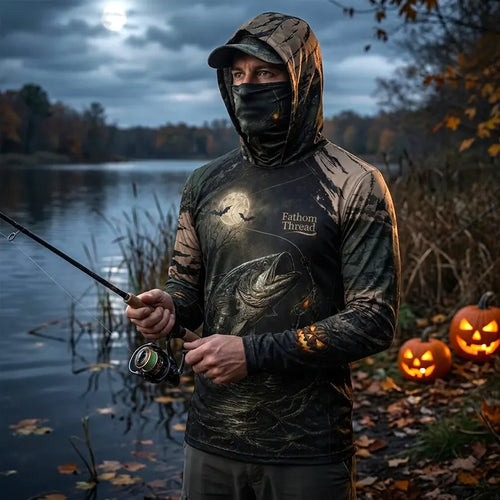 Hook Haunt Land Halloween Fishing Sun Protection Shirt