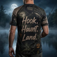 Hook Haunt Land Halloween Fishing T-Shirt