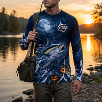 Hook Seek Reel Into The Night Halloween Long Sleeve Shirt