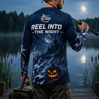 Hook Seek Reel Into The Night Halloween Long Sleeve Shirt