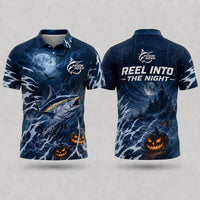 Hook Seek Reel Into The Night Halloween Polo Shirt