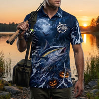 Hook Seek Reel Into The Night Halloween Polo Shirt