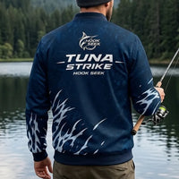 Hook Seek Tuna Strike Fishing Bomber Jacket
