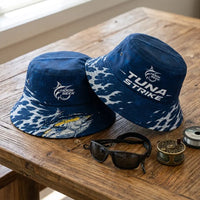 Hook Seek Tuna Strike Fishing Bucket Hat