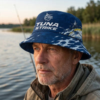 Hook Seek Tuna Strike Fishing Bucket Hat