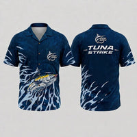 Hook Seek Tuna Strike Fishing Hawaiian Shirt